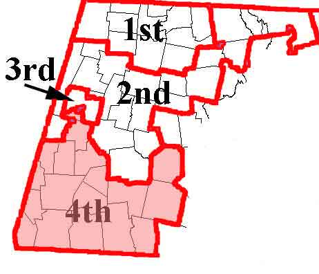 Map of Berkshire House Districts